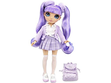 Rainbow High Jr. High - Violet Willow - 23 cm Lila Modepuppe mit Outfit & Accessoires - Stoffrucksack - Zum Sammeln - Geschenk für Kinder ab 6 Jahren im Sale